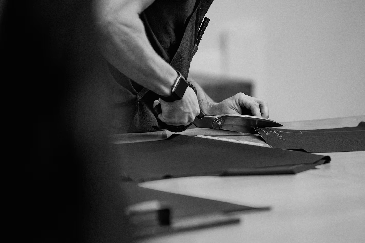 Fabric cutting process