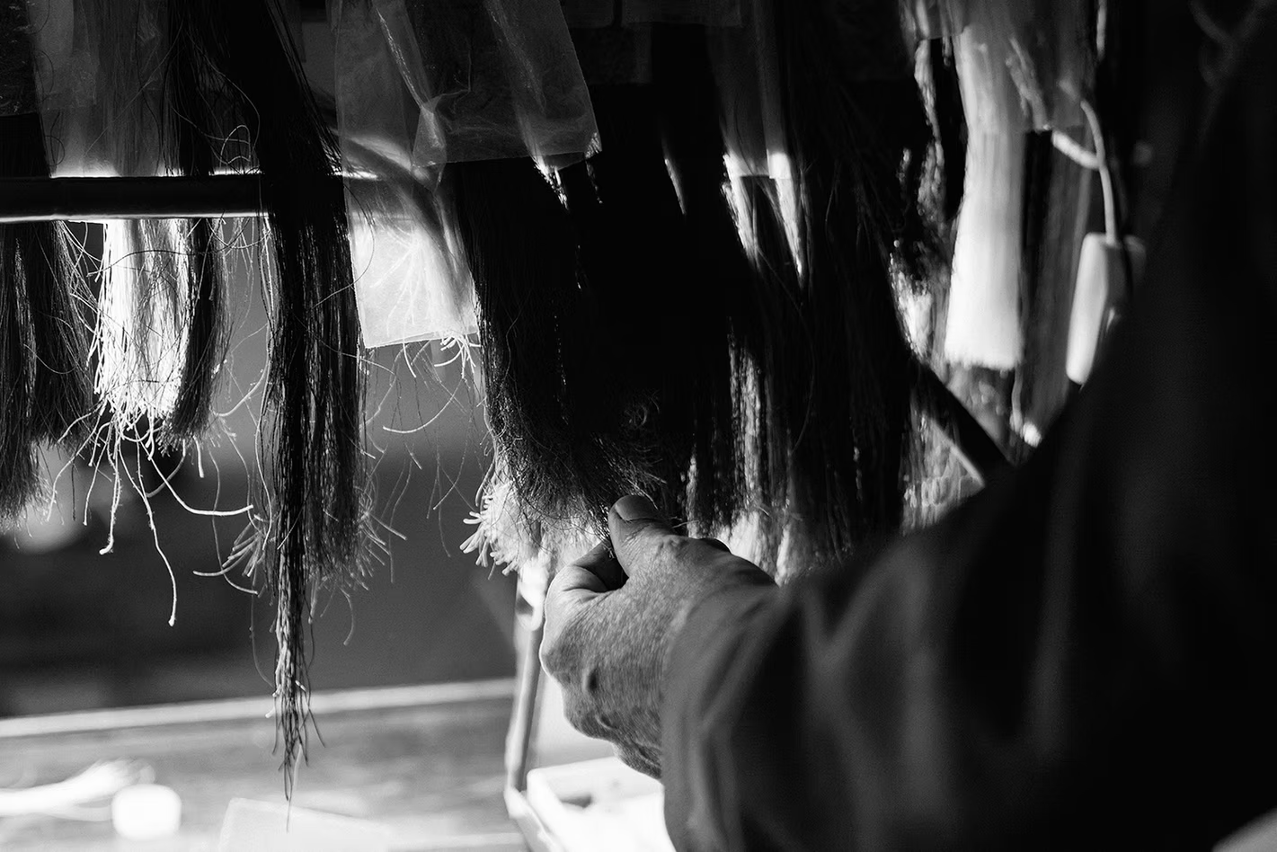 Hand stitching detail